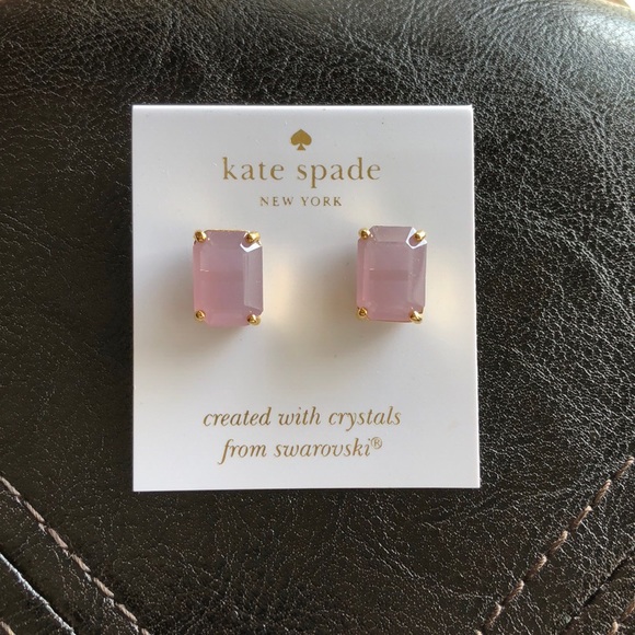 kate spade Jewelry - Kate Spade Swarovski Crystal Pink Stud Earrings kate spade Jewelry - Kate Spade Swarovski Crystal Pink Stud Earrings